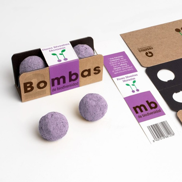 Biodiversity Seed Bombs (Purple Wildflowers) | Seeds