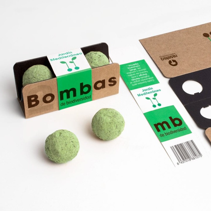 Biodiversity Seed Bombs wildflowers green