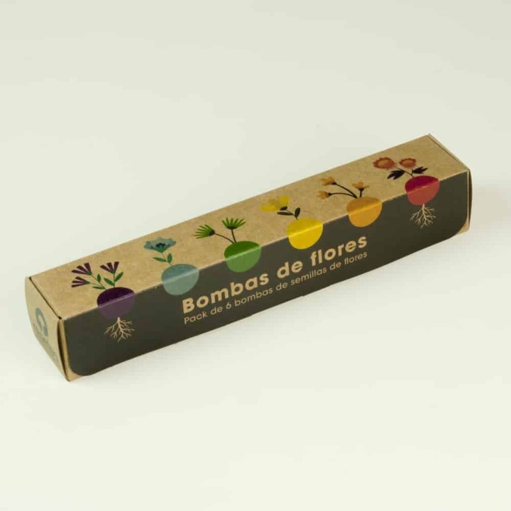 Pack of 6 Flower Seed Bombs