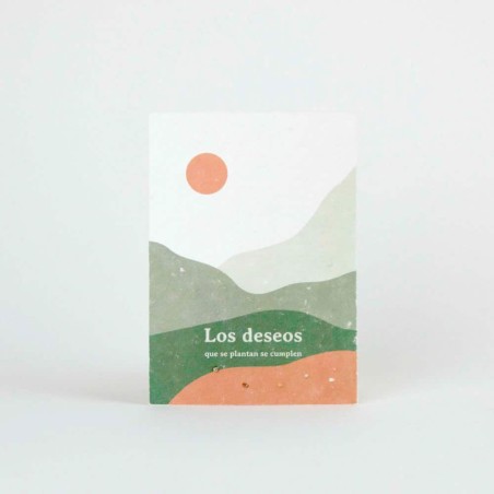 Plantable postcard - Los deseos que se plantan se cumplen