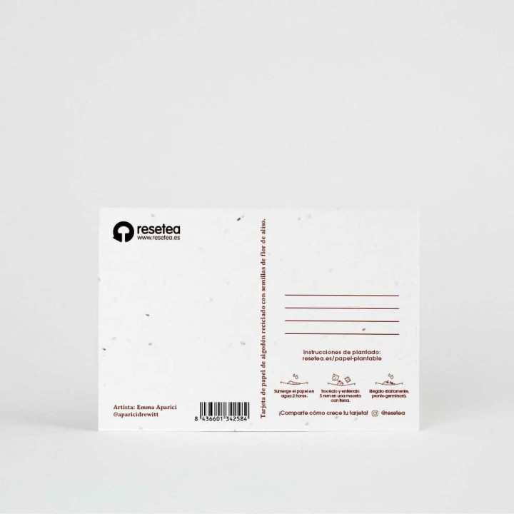 Plantable postcard - Los deseos que se plantan se cumplen