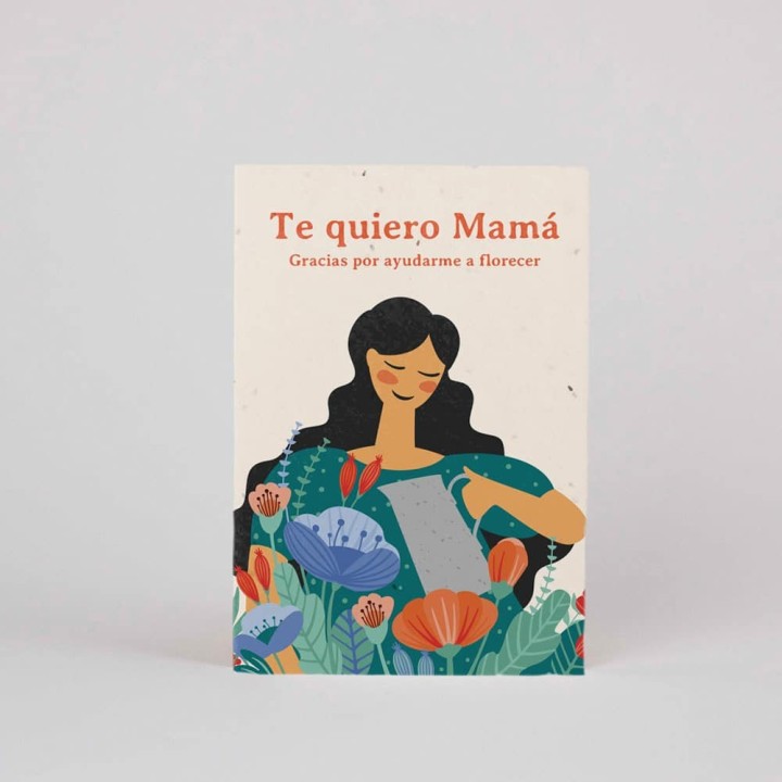 Plantable postcard - Te quiero mamá