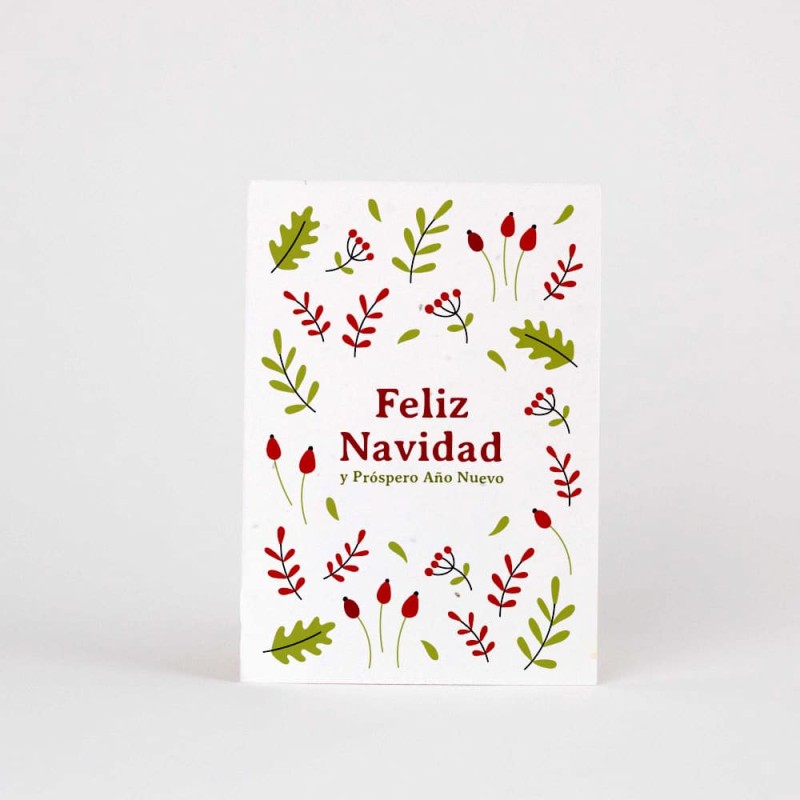 Plantable postcard - Feliz Navidad (spanish)