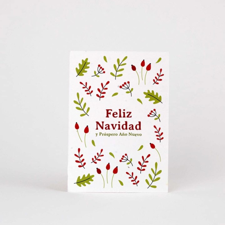 Plantable postcard - Feliz Navidad