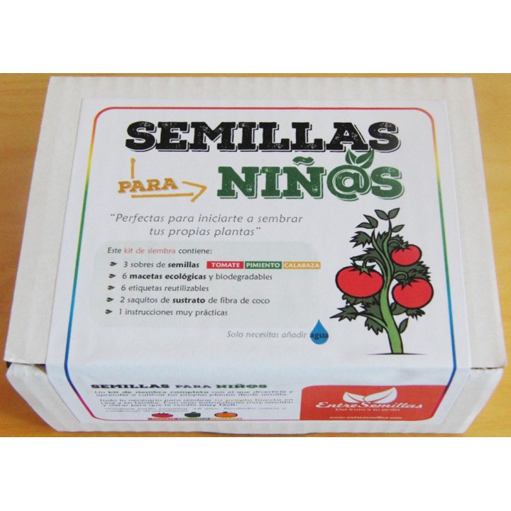 cajas de semillas para niños
