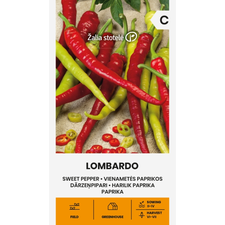 Sweet Pepper Lombardo - Seeds