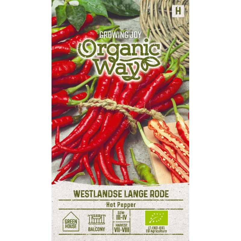 Hot Pepper Westlandse Lange Rode - Seeds