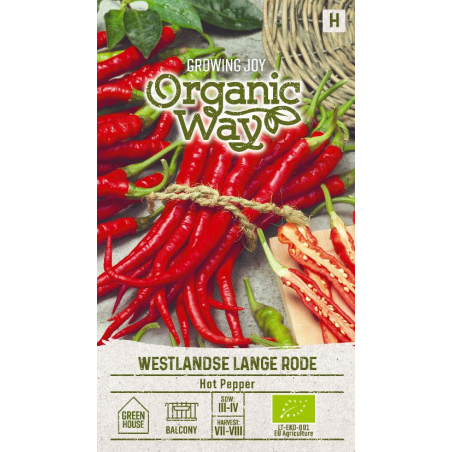 Hot Pepper Westlandse Lange Rode - Seeds