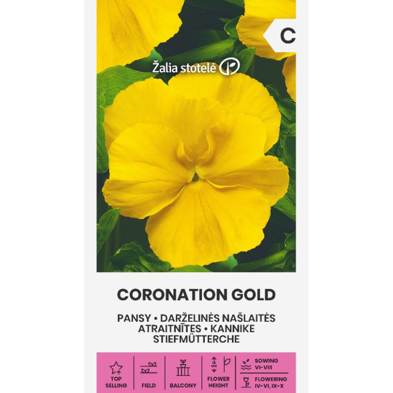Pansy Coronation Gold - Seeds