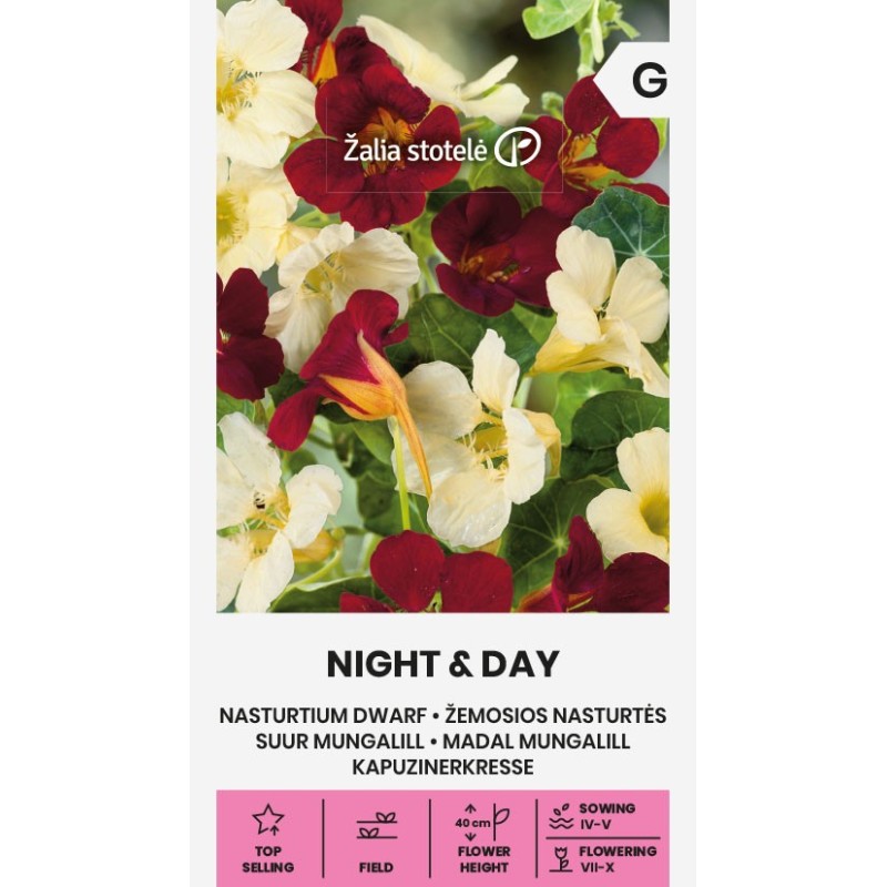 Nasturtium Dwarf Night & Day - Seeds