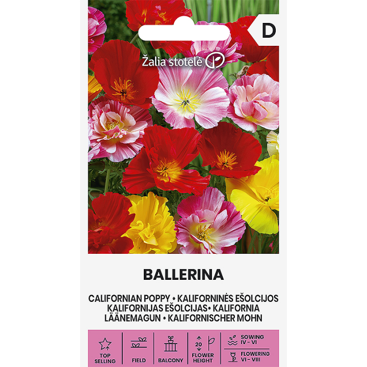 Californian Poppy Ballerina - Seeds