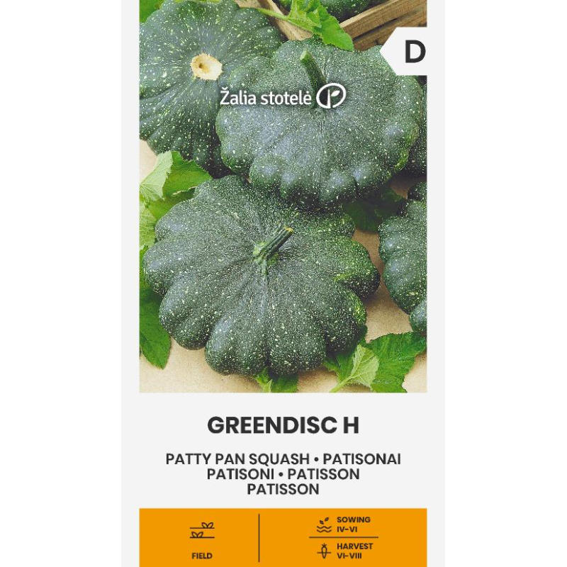 Patty Pan Squash Greendisc H - Seeds